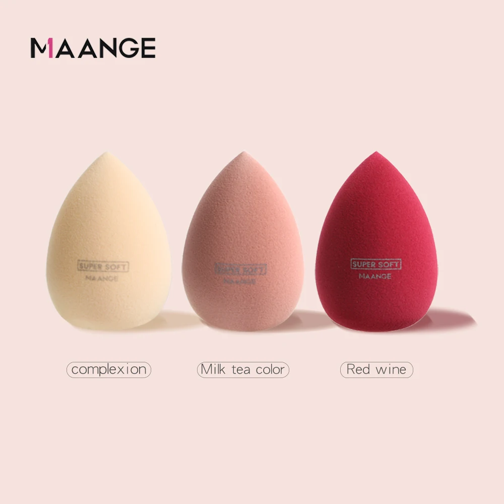 Мягкая губка для макияжа MAANGE Pro 1 шт. спонж мягкий тональный крем лица консилер