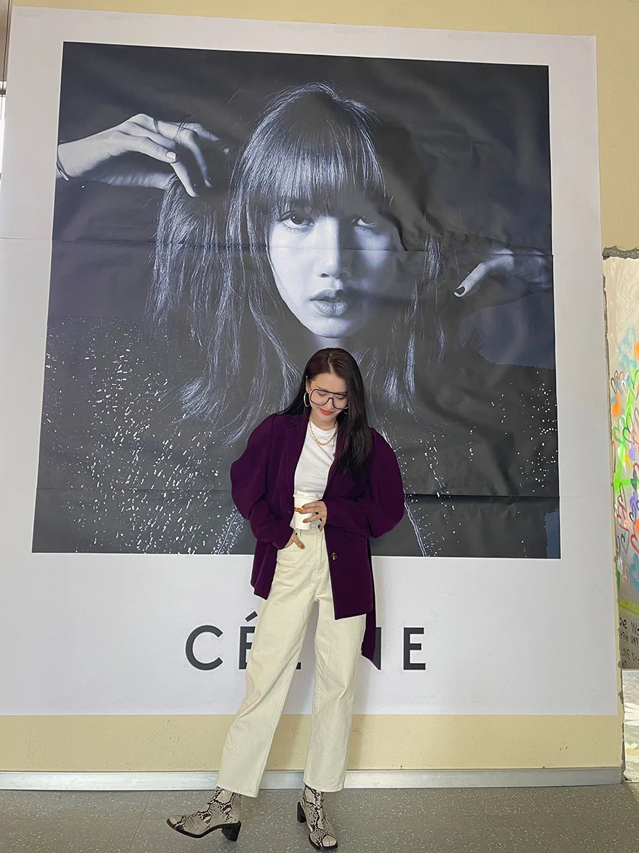 

GVUW Buttons For Clothing Niche Purple Bubble Sleeve Suit Women's Waist Slim Coat Korean Blazer 2021 Spring Bimba Y KB7186
