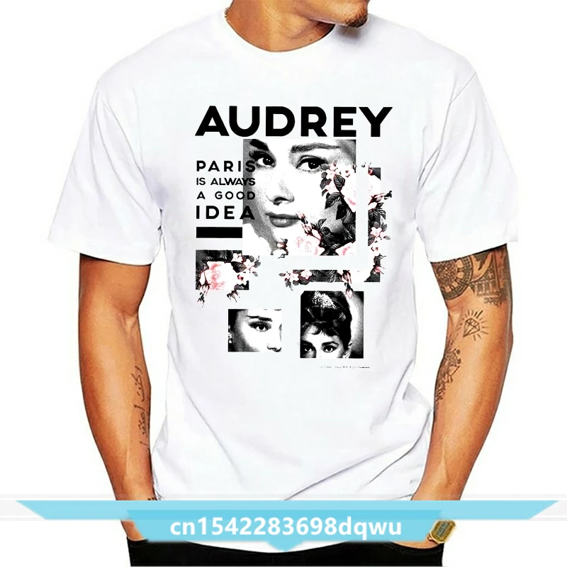 

Men t shirt Hollywood Sirens Classic Beauties Audrey Hepburn Adult Paris good Idea t-shirt novelty tshirt women