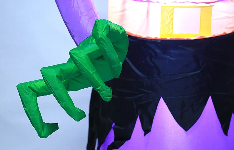 2 4 м гигантская ведьма зомби Хэллоуин украшения светодиодный освещенный