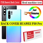 Замена заднего корпуса для HUAWEI P30 Pro задняя крышка аккумулятор стекло с наклейкой на объектив камеры