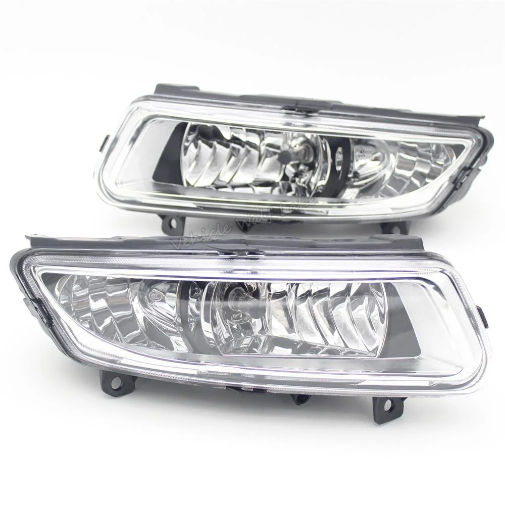 Для VW Polo 6R Хэтчбек 2009 2010 2011 2012 2013 Галогенные Противотуманные фары светильник с решеткой крышка кабеля и лампы