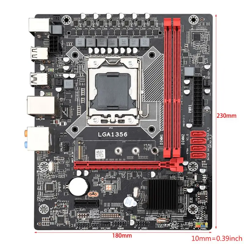 X9A LGA 1356 материнская плата поддерживает серверную память REG ECC и процессор LGA1356 xeon E5