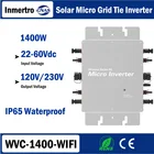 1400 Вт Солнечный микро-сетчатый инвертор WVC серии DC22-60VDCв В переменного тока частота 50 Гц60 Гц водонепроницаемая система IP65
