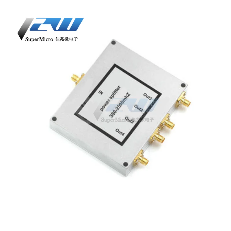 Сплиттер мощности SMA одноточечный четырёхточечный 380-2500 МГц высокочастотный с