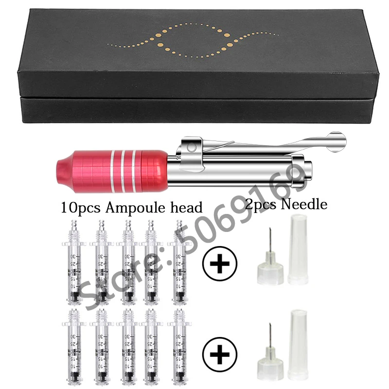 Red pen kit 4 Ручка с гиалуроновой кислотой высокого давления для снятия морщин, наполнение губ, пистолет с гиалуроном, распылитель, гиалуроническая ручка, машина для литья под давлением - Номер модели: Red pen kit 4