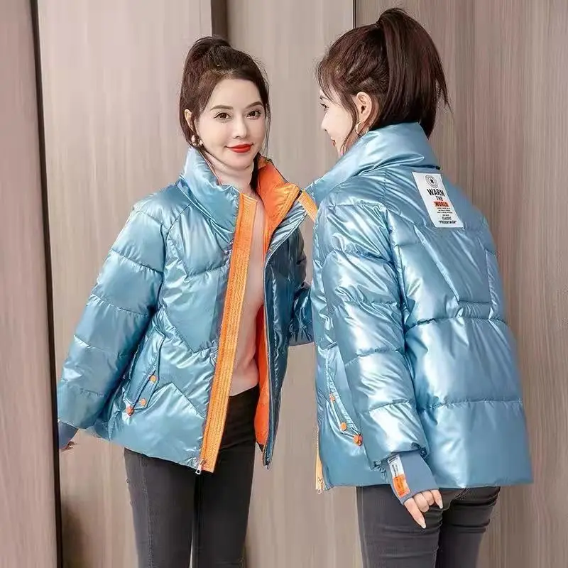 

Женская зимняя теплая хлопковая куртка, Женская куртка с высоким воротником, модная для молодежи, теплая хлопковая куртка на осень и зиму