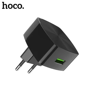 Сетевое зарядное устройство HOCO QC3.0 2,0, универсальное, быстрая зарядка USB, вилка европейского стандарта, вилка европейского стандарта, для iPhone X, XS, Samsung, Xiaomi 9, Huawei, адаптер для быстрой зарядки