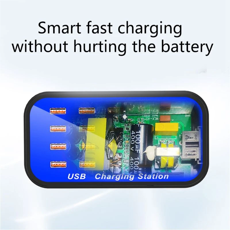 20 многопортовый USB концентратор адаптер настольное настенное зарядное