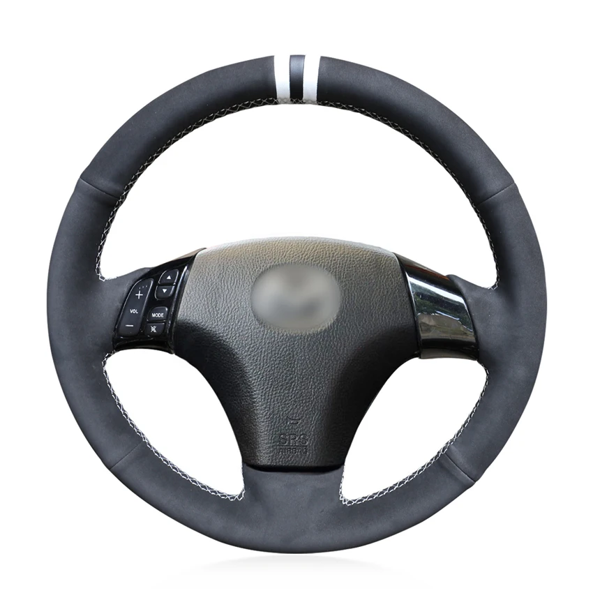 

Прошитая вручную черная замша, удобная противоскользящая искусственная кожа для Mazda 3 Axela 2004-2009 Mazda 5 2004-2010 Mazda