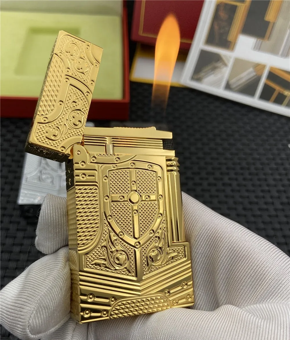 S.T газовая Зажигалка Ветрозащитная для сигарет Dupont яркая звуковая Зажигалка!