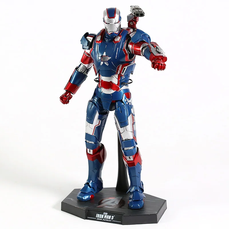 

Hot Toys Iron Man 3 Iron Patriot 1/6th Scale Collectible Action Figure Model Toy with LED Light