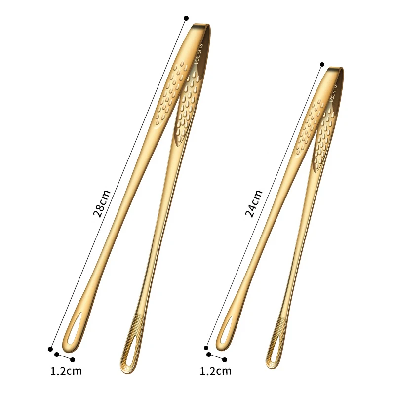 1 шт щипцы для пищи из нержавеющей стали ложки с длинной ручкой нескользящей