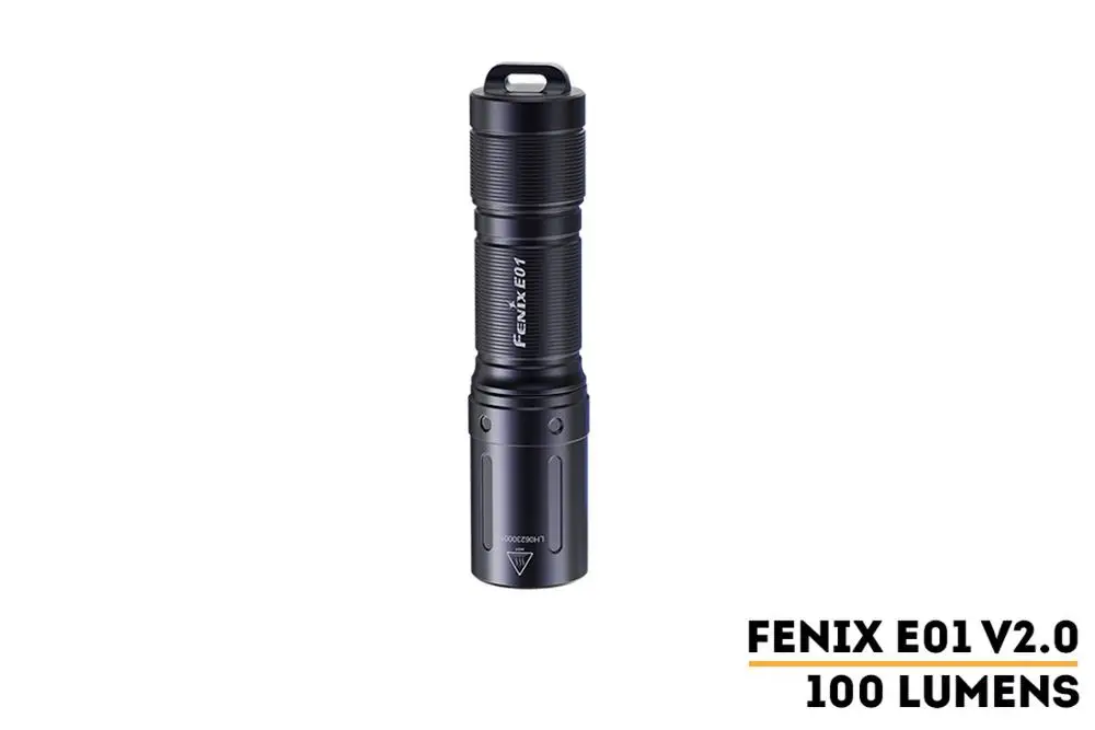 Миниатюрная вспышка Fenix E01 V2.0 водонепроницаемая мощсветильник Ная с