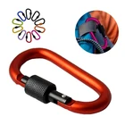 Пряжка для ключей из алюминиевого сплава, 5 цветов, карабин для скалолазания, инструменты для спорта на открытом воздухе походный крюк