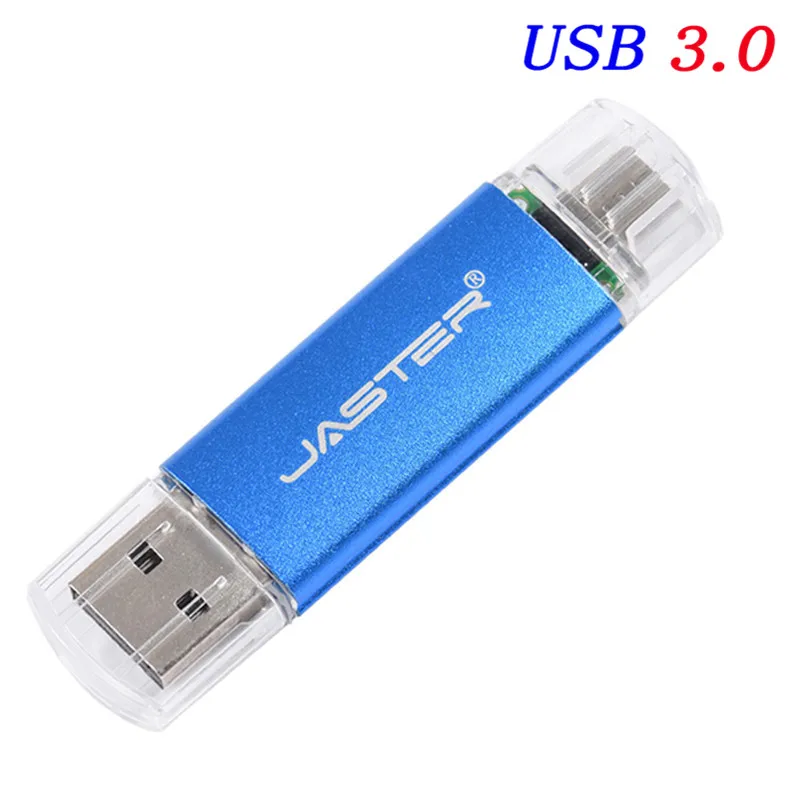 Red Новинка, JASTER, OTG USB флеш-накопитель, высокоскоростной флеш-накопитель, 128 ГБ, 64 ГБ, 2 в 1, микро Usb флешка, 3,0, 32 ГБ, 16 ГБ, 8 ГБ, флеш-накопитель, флешка - Цвет: Red