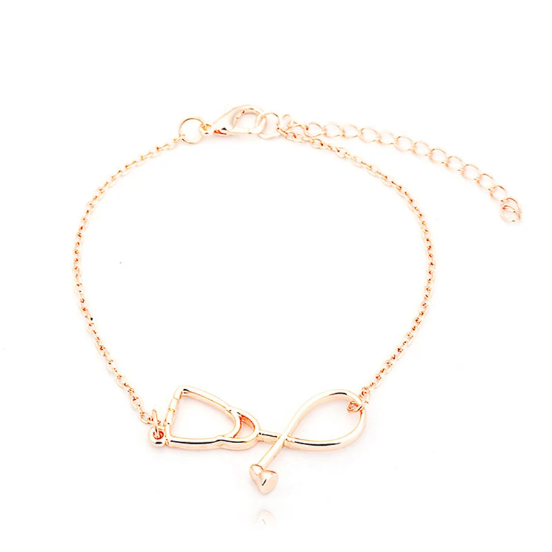 Женский уникальный браслет в виде стетоскопа ювелирный из сплава аксессуары