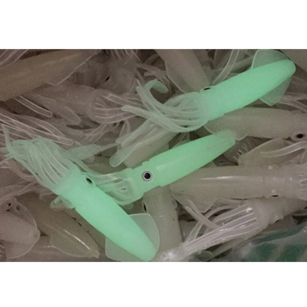 Рыболовная приманка крючок светящийся осьминог рыболовные кальмары светящаяся