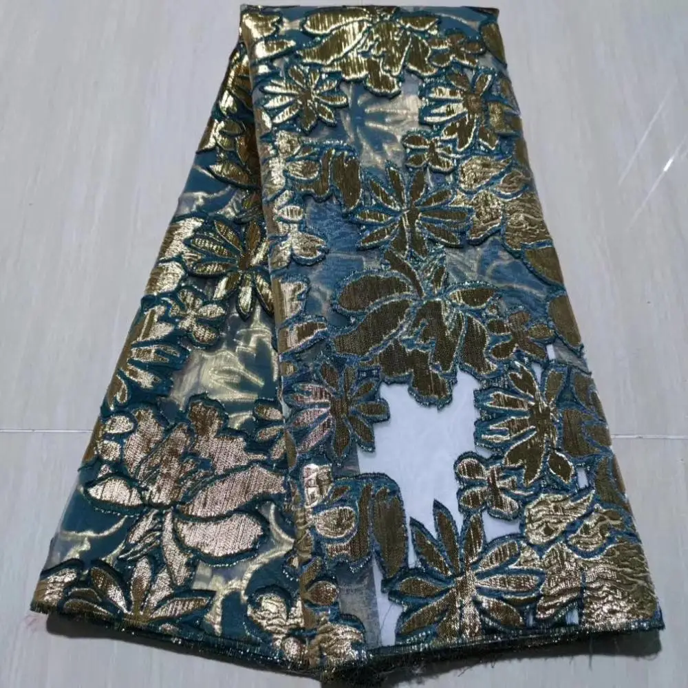 

Madison Luxury Brocade Lace Fabric for Wedding Party Dress High Quality African Jacquard Fabric Lace Nigerian French Tulle Lace