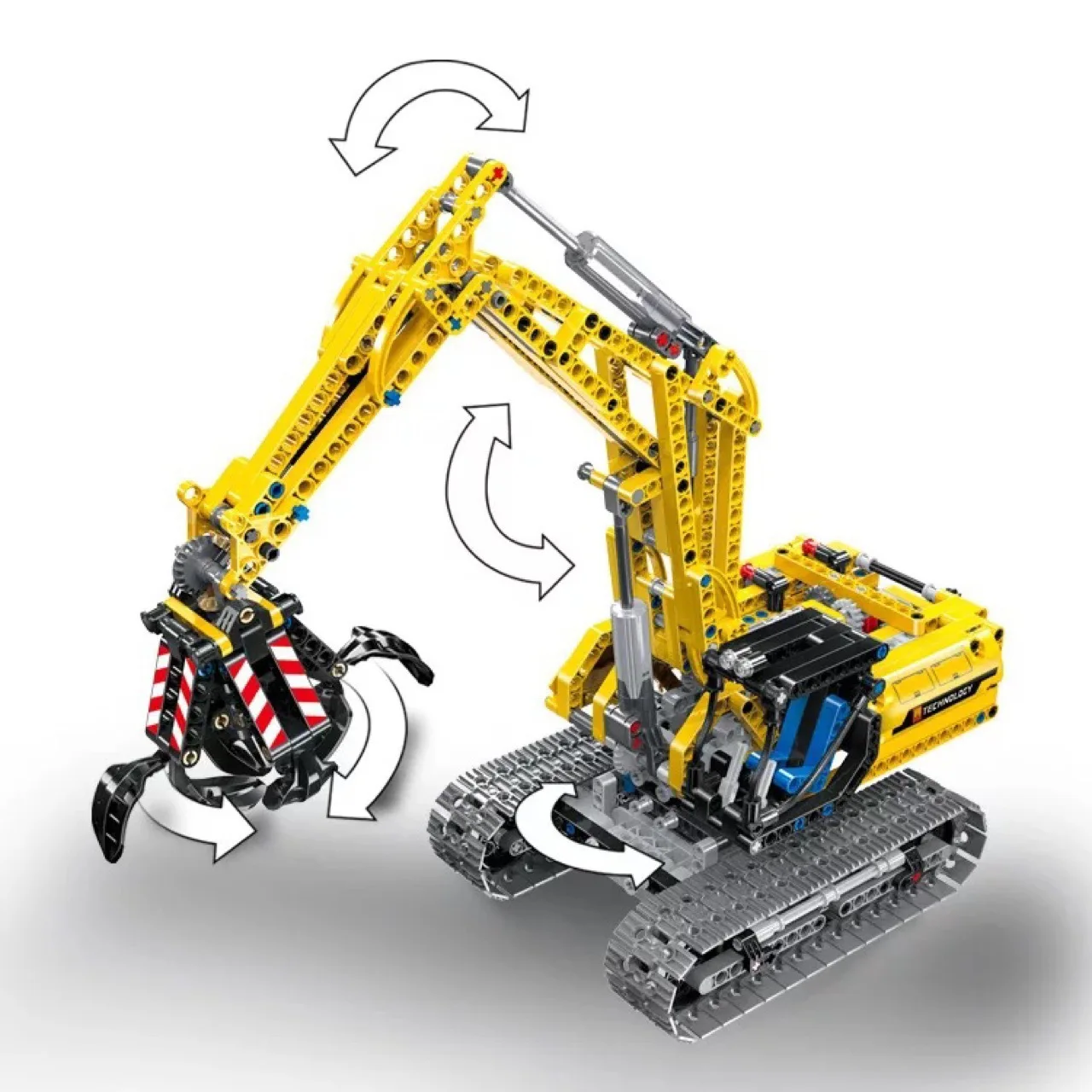 38014 Technic Series 2 в 1 механический Экскаватор Бульдозер Bulidng блоки Набор кубиков