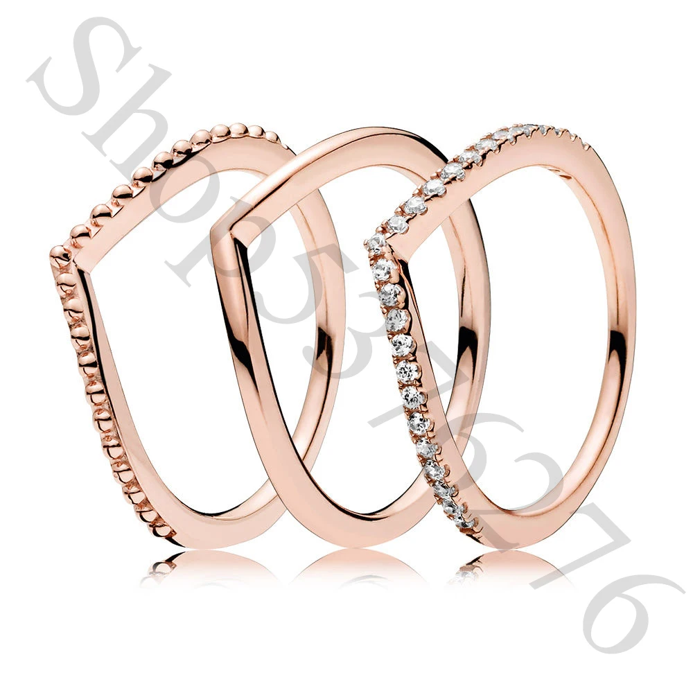 Подлинное 925 пробы Серебряное Оригинальное Мерцающее Кольцо Европы с бусинами и