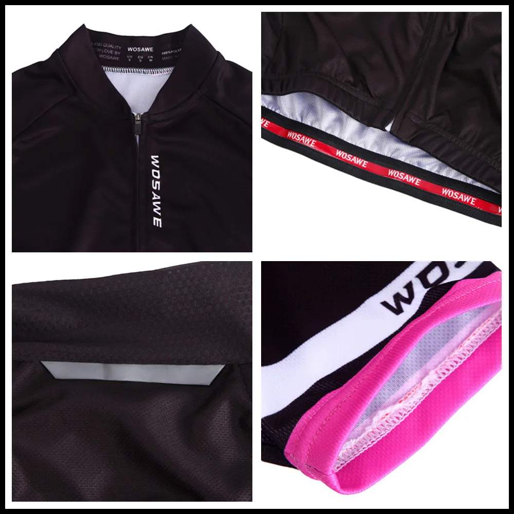 Женский комплект одежды для велоспорта WOSAWE летняя дышащая майка с коротким