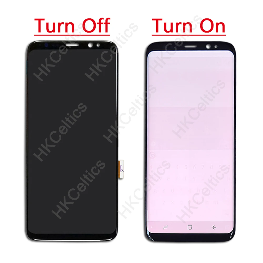 Amoled lcd с рамкой для samsung S8 G950 G950U G950F S8 Plus G955 G955F дисплей горящая тень+ кодирующий преобразователь сенсорного экрана в сборе