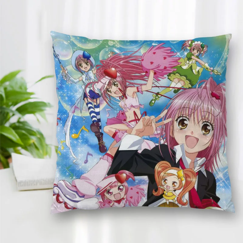 

Hot Sale Custom Decorative Pillowcase Anime Shugo Chara Square Zippered Pillow Cover Best Nice Gift 20X20cm 35X35cm 40x40cm