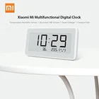 Оригинальные Многофункциональные Беспроводные часы Xiaomi Mi, Bluetooth, термометр, цифровые часы с электронным чернильным экраном, датчик температуры и влажности