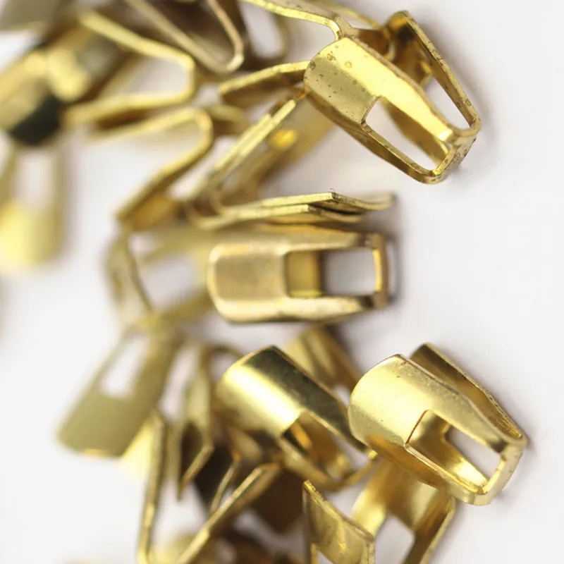 

30Pc. Size : 9 x 4 mmRaw Brass End Caps -- Soldering ---Snake Chain Ends ..(yb0059)