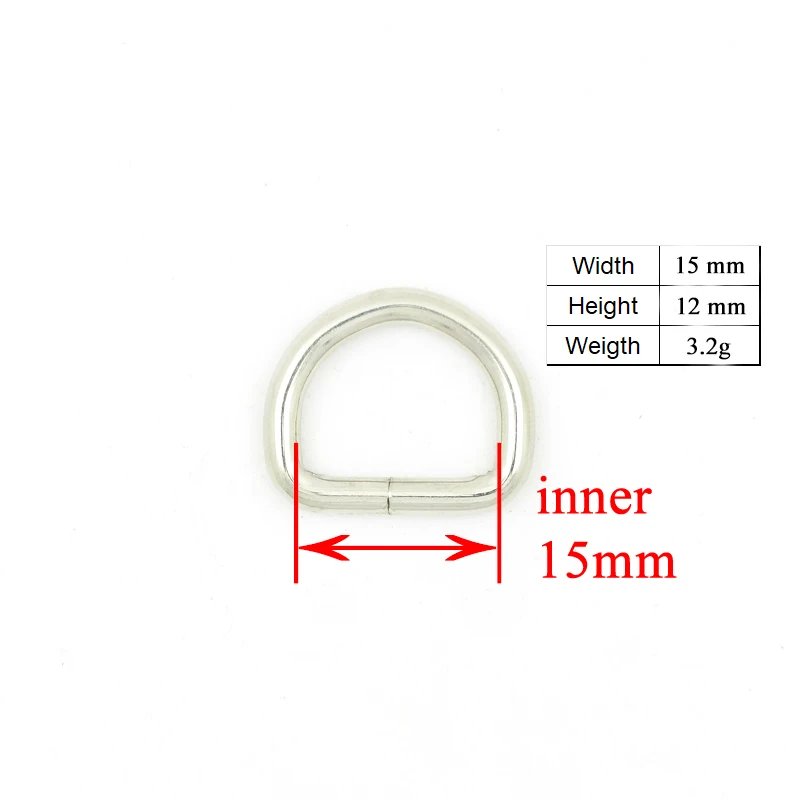 (plastic buckle+Tri-Glid+square keeper+D ring+metal dog clasp)electroplating process 15mm DIY collar accessories 17 kinds |