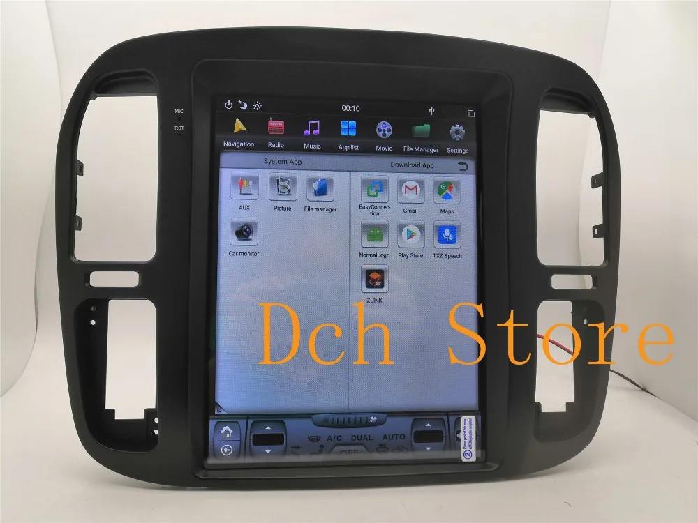 12,1 ''tesla стиль Android 8,1 автомобильный dvd-плеер gps навигация для TOYOTA LAND CRUISER LC100 1999-2002 радио Lexus lx470 PX6 ips