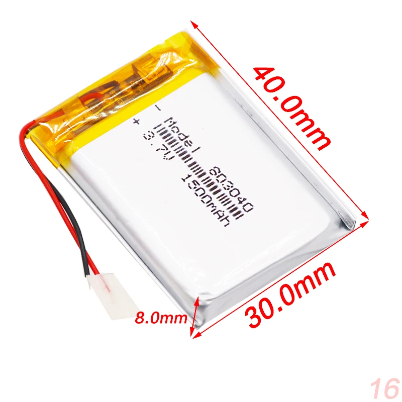 1/2/4 шт. высокое качество 3 7 V 803040 1500mAh литий ионный полимерный Батарея вольт ионная