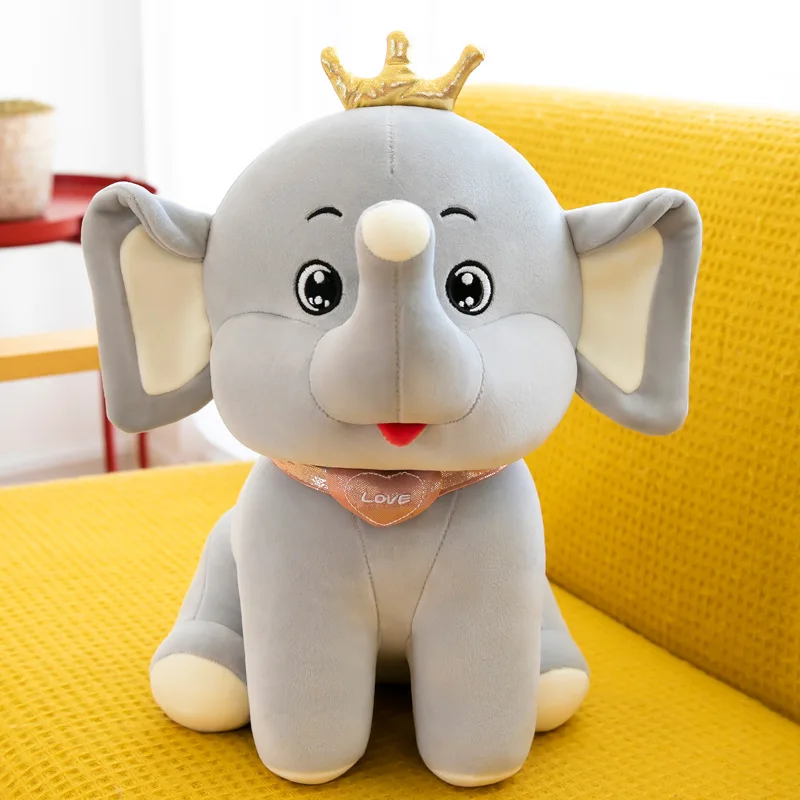 

Zqswkl crown elephant doll anime plush toys for girls sleeping psillow hugs children cute soft toy big stuffed animals