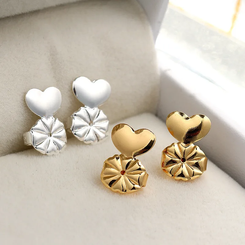 Модные золотые серьги-гвоздики подарки для девушек гипоаллергенные серьги