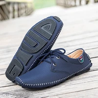 fashion mens business shoes large size 38 48 casual shoes comfortable blue white trendy outdoor non slip youth sneakers for men