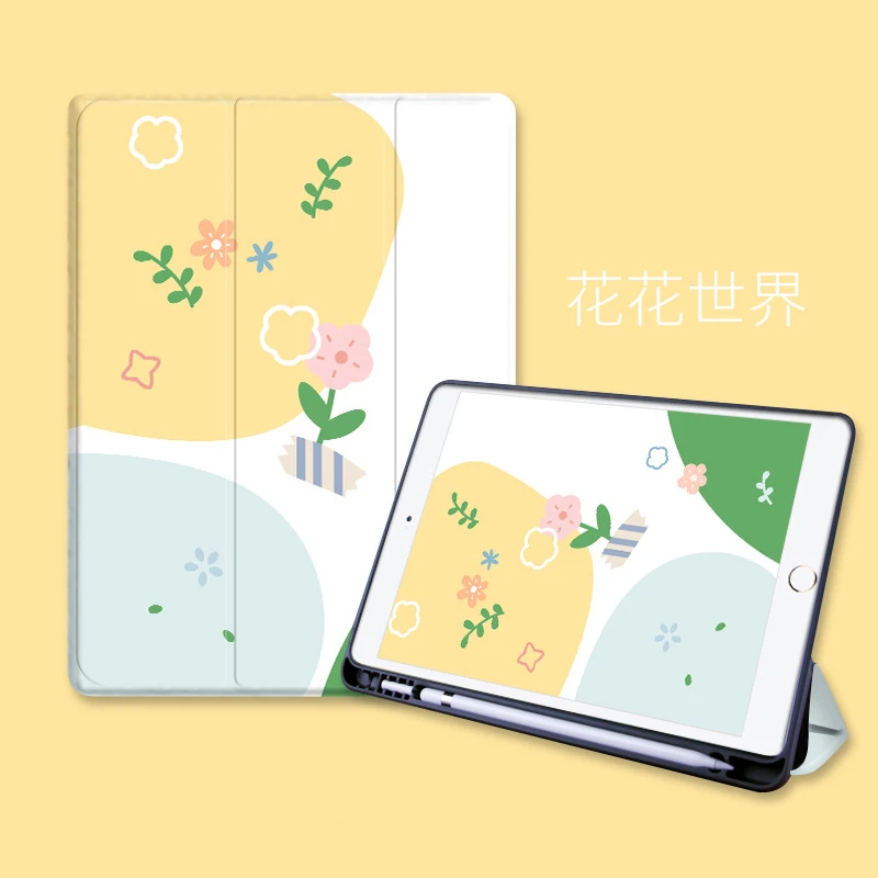 

For Ipad Tablet Protection Case Air 4 Mini 5 Smart Cover with Pen Holder 2021 New 10.2 iPad Air 2 3 9.7 10.5 Pro 11 12.9 Case