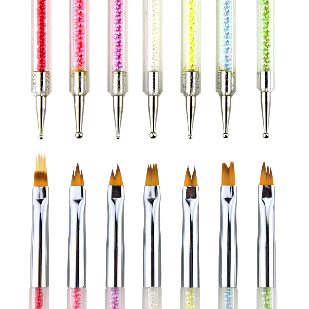 Кисти для рисования акриловыми цветами 7 шт./компл.|Кисти ногтей| |