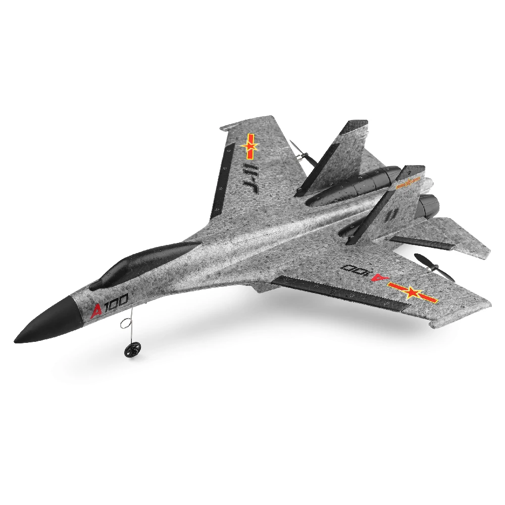 RC Самолет Модель XK A100 2 4G 3 канальный вертолет гироскоп сухой Су 27 Электрический