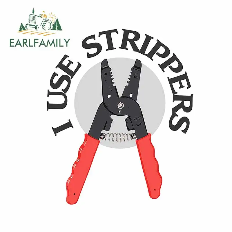 

Наклейки для стрипперов EARLFAMILY, водонепроницаемые, 13x11 см, для окон, автомобильные наклейки бампер