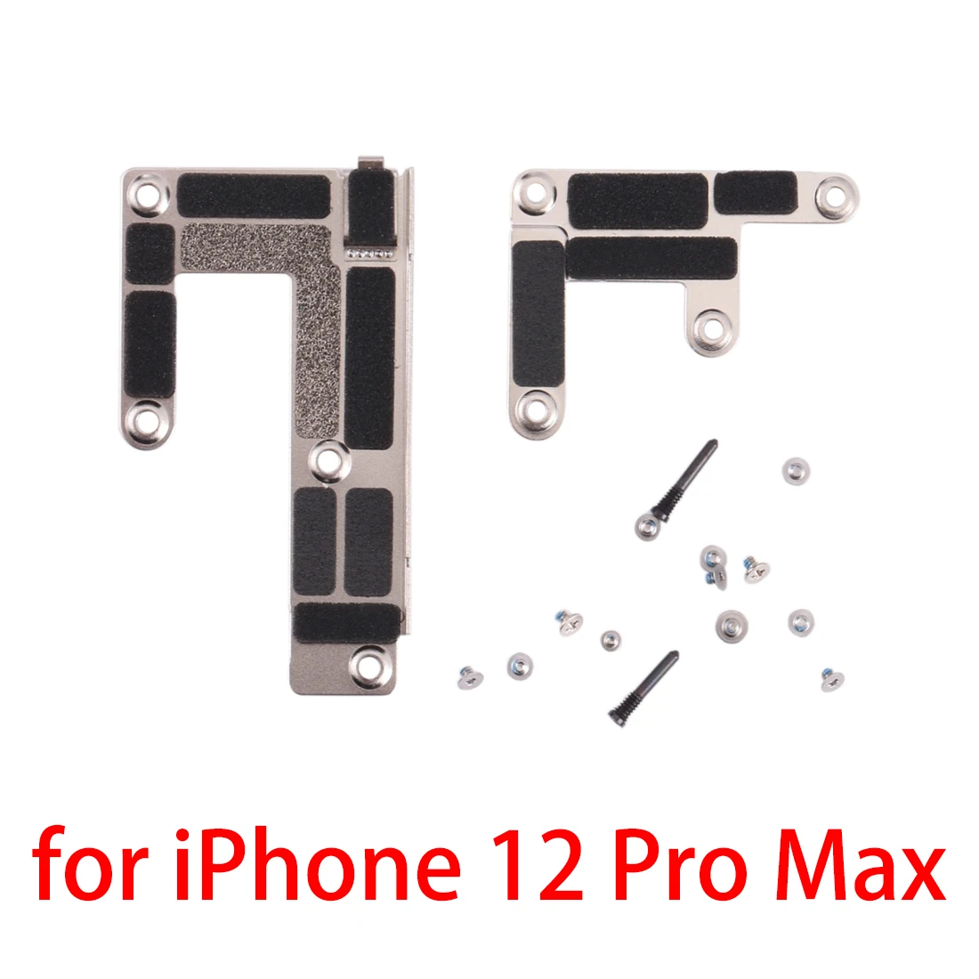 

LCD Battery Iron Sheet Cover Set With Sticker + Screws for iPhone 12 Pro Max
