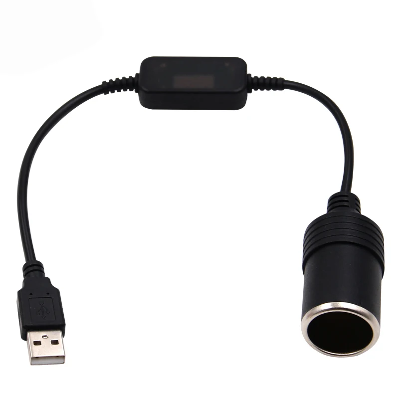 Переходник-адаптер с проводным контроллером и USB-портом на 12 В Женский шнур