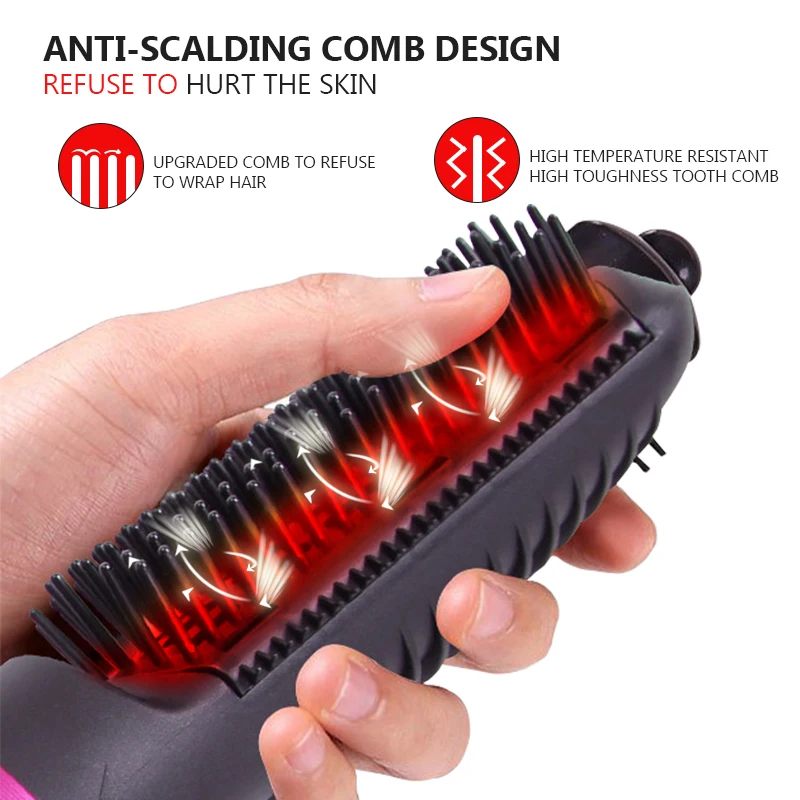 

5 IN 1 One Step Hair Dryer Multiple Hot Air Brush Hair Straightener Comb Curling Brush Hair Styling Tools Ion Blow Hair