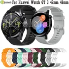 20 мм ремешок для часов Huawei Watch GT 3 42 мм 46 мм Смарт-часы силиконовые браслеты для Huawei Watch GT 2  GT Runner браслет