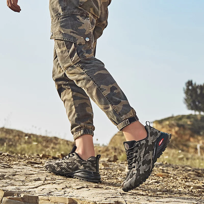 Men's Large Size Hiking Shoes Mountain Tracking Shoes Men Sports Shoes Outdoor Jogging Trekking Sneakers Male Shoes Adult 39-50