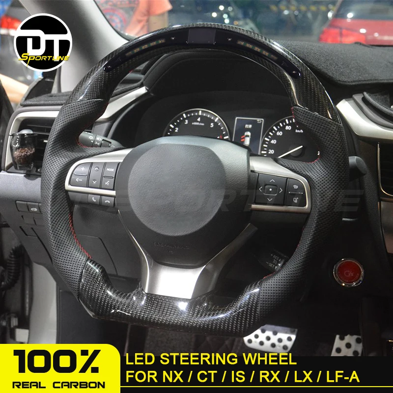 Рулевое колесо из углеродного волокна для LEXUS led индивидуализированное ES IS GS NX RX CT