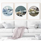 Художественные принты гор, ландшафтные плакаты, абстрактные принты, креативный подарок, Картина на холсте для гостиной, коридора, настенное украшение, картина