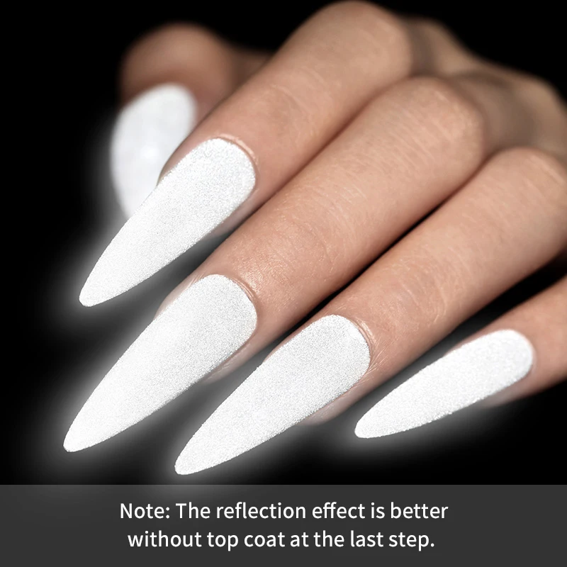 

1Box Reflective Nail Glitter Powder Shiny Dust Glow In The Dark For Bar Disco Sparkling Pigment Fluorescent Nail Art Decorations