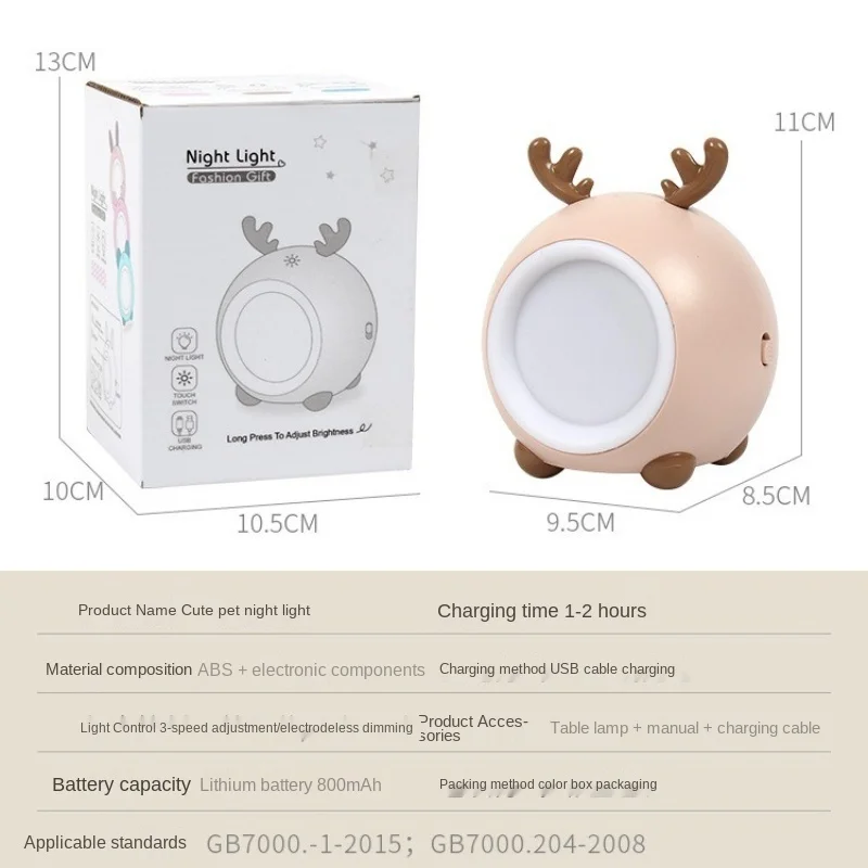 Ночник для ухода за ребенком настольная лампа спальни прикроватный мягкий