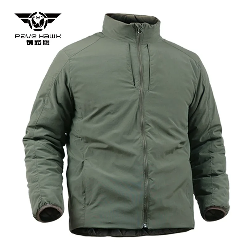 Men's Tactical Cotton-Padded Jacket Winter Thermal Thicken Windproof Hiking Coat Men Army Camping Lightweight Waterproof Jackets